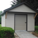 12x16 Gable shed with 7' sides Waukesha WI